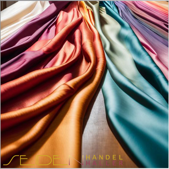 Ein Beispiel von Zusammenspiel von Seide und Farbe